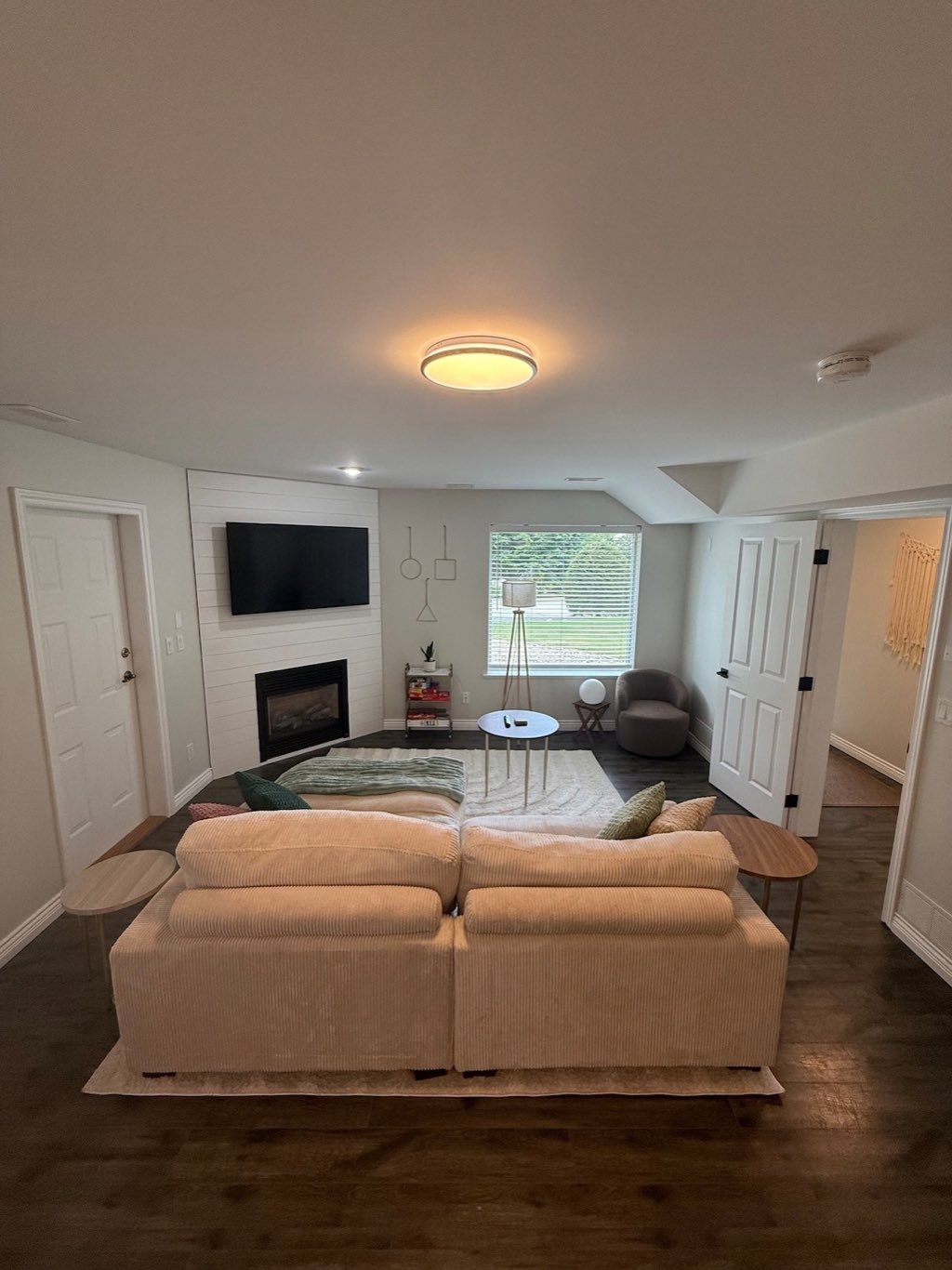 Bright, open living area